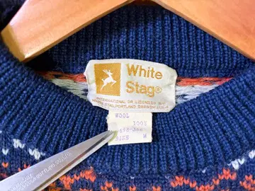 White Stag 노르딕 무늬 빈티지 스웨터 60~70s