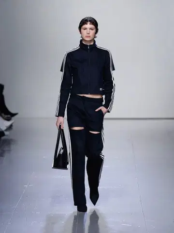 adidas x kseniaschnaider 데님 슬릿 팬츠