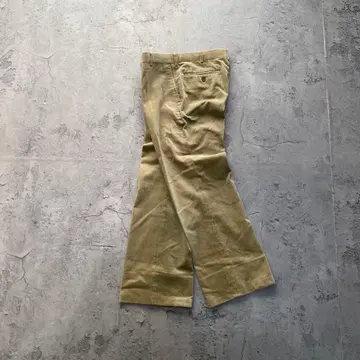 00s USA 구제 의류 Y2K 벨로아 바디 팬츠 베이지