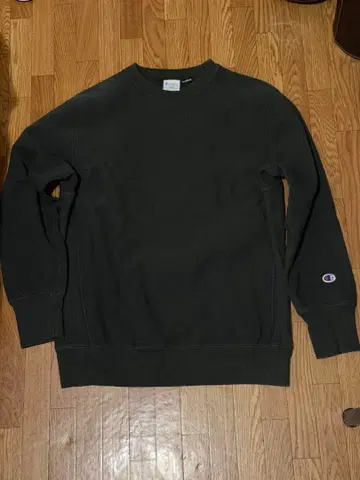 [ 별주 ] LOWERCASE x Champion 무지 맨투맨 오프 블랙