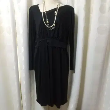 택 포함 새상품 INDIVI 인디비 빅 사이즈 슬림해 보이는 원피스