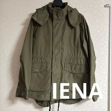 IENA 마운틴 후드티 블루종 후드 부착