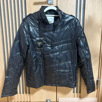 택 포함 미사용 새상품 RUSS-K 블랙 라이더 자켓