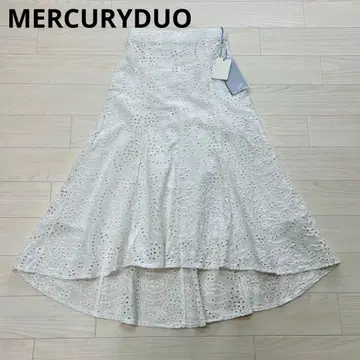 MERCURYDUO x 신키사키노 컷워크 이레헴 스커트 새상품