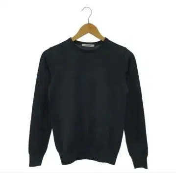 SLOANE 스론 30G 메리노울 크루넥 니트 블랙