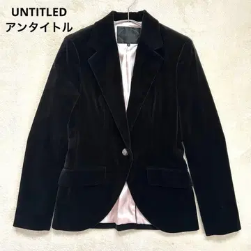 UNTITLED 벨벳 블랙 테일러드 자켓 사이즈 3