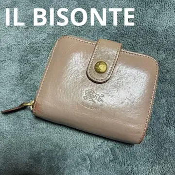 인기 새상품급 IL BISONTE 일비종떼 접이식 지갑 그레이지