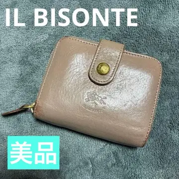 인기 새상품급 IL BISONTE 일비종떼 접이식 지갑 그레이지