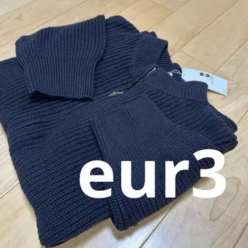 새상품.eur3 네이비 니트 아우터