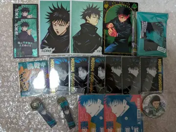 주술회전 후시구로 메구미 코스터 캔뱃지 클리어 카드 키링 스티커