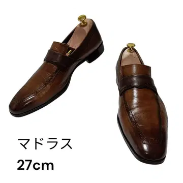 마드라스 madras 가죽 신발 슬립온 로퍼 브라운 24