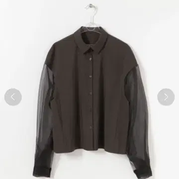 ORGANDY BLOUSE 초콜릿 LAATO