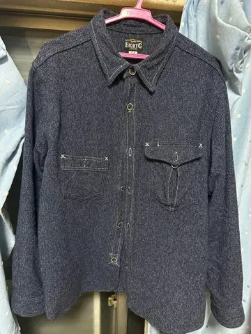 EIGHT-G(에이트지) 일본제 코버트 코튼 트위드 워크 셔츠