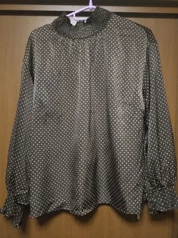 Reflect 하트 무늬 실크 터치 블라우스 13호 택 포함 새상품