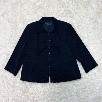 레리안 블라우스 스타일 자켓 어깨 패드 있음 블랙