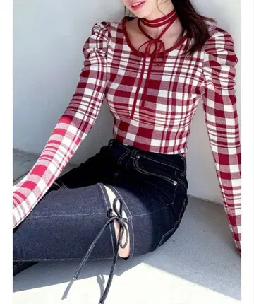 RESEXXY 초커 디자인 니트탑