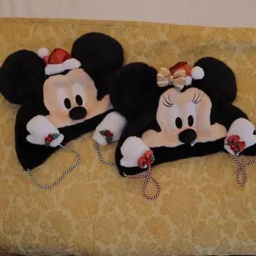 미사용 새상품 ] 디즈니 미키 미니 크리스마스 후안 캡