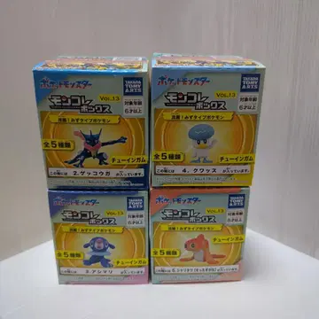 포켓몬 몬코레 박스 물 타입 4종 세트