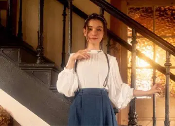 poika @팥 플라워 블라우스