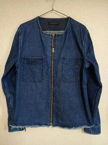 어반 리서치 데님 노카라 자켓 L 사이즈