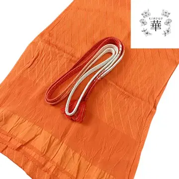 이 4 허리띠 세트 오비 장식 천 오렌지