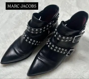 새상품급 마크 제이콥스 숏 부츠 스터드 장식 블랙 38 25