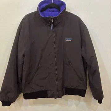 L.L.Bean 웜업 자켓 80s 블랙 퍼플