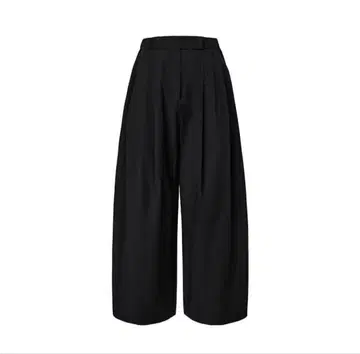 AMOMENTO three tuck banding pants black