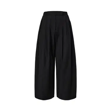 AMOMENTO three tuck banding pants black