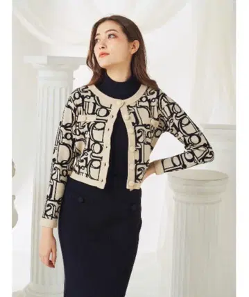 Darich Darling 패턴 니트 가디건