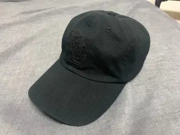 레어 라운지 리자드 가죽 스트랩 자수 캡 블랙 실루엣 트래커