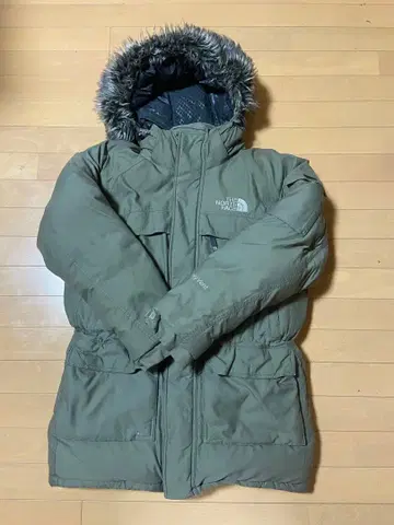 THE NORTH FACE 올리브 그린 다운 자켓