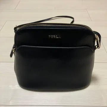 FURLA 훌라 숄더백 사선 마이키 가죽 블랙