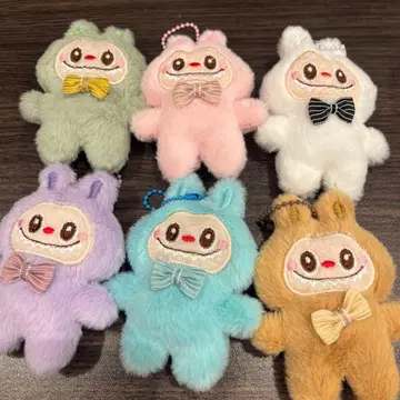 해외 인기 만점 러블리 귀여운 캐릭터 봉제 인형 키링 6가지 색상 세트