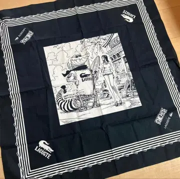 새상품 미사용 원피스 LACOSTE 반다나 블랙