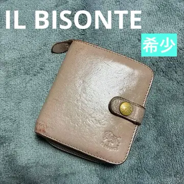 레어 인기 IL BISONTE 일비종떼 접이식 지갑 그레이지