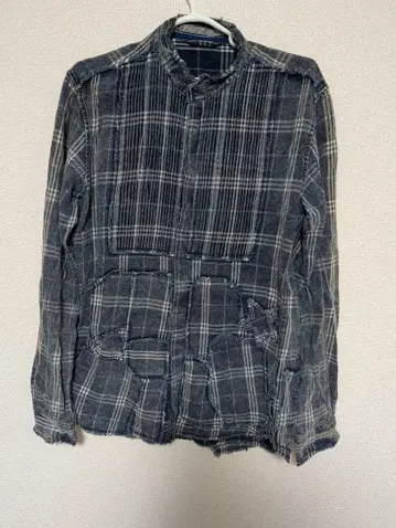 프란시스토모크스 리메이크풍 패치워크 셔츠 사이즈 2