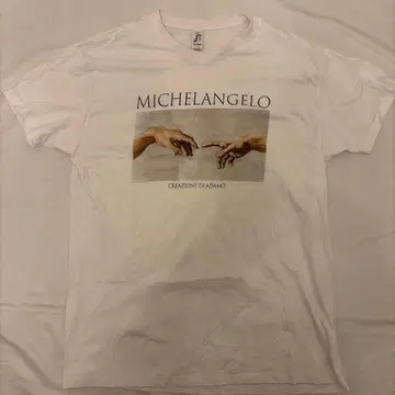 미켈란젤로 T셔츠 XL 화이트