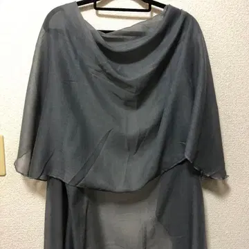 그레이 쉬폰 숄 케이프 / 파티 / 결혼식 / 성인식