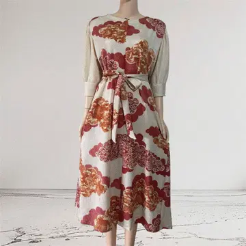 기모노 리메이크 원피스 순수 실크 12월 상순 발송 11월 말 구매 부탁