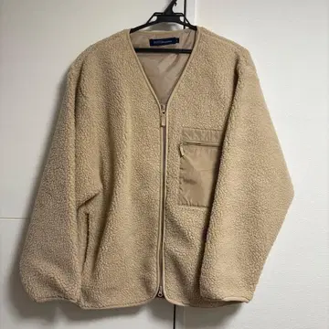 베이지 보아 자켓 아우터 복슬복슬