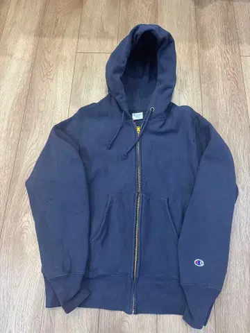 Champion 지퍼 후드티 리버스위브 L