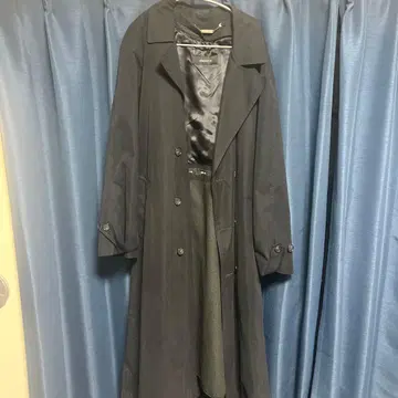 다크 그레이 트렌치코트 허리 벨트 포함