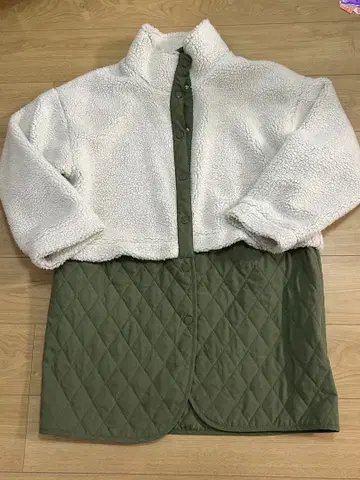 보아 퀼팅 자켓 절개 아우터