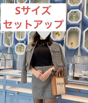 하운드투스 체크 패턴 가을/겨울 셋업 애프터눈 티 S 사이즈