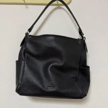 바르코스 BARCOS 슈링크 가죽 숄더백 블랙 천연 가죽