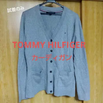 TOMMY HILFIGER 그레이 가디건 XL (별첨 택은 M 표기)