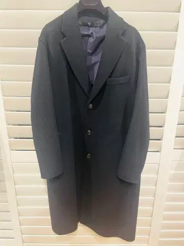 [ 거의 미사용 ] 유니클로 +J 캐시미어 블렌드 블랙 체스터 코트