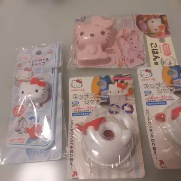 헬로키티 병뚜껑과 주방 샤워 4세트