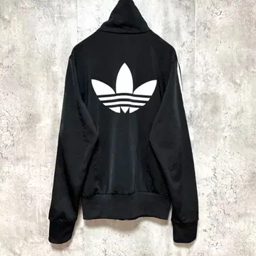 [ adidas ] 트랙 자켓 저리 상 풀 집업 블랙 백 프린트